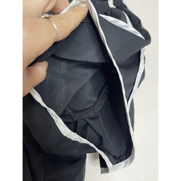 Nike Dri Fit Womens Small Black White Lined Running Shorts 3" Active Wear - Picture 5 of 7